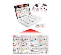 KS TOOLS Coffret de réparation du système de pression de pneus pour valves TPMS, 142 pcs ( 149.0200 )