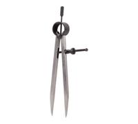 KS Tools 300.0405 Compas droit acier au carbone bruni Pointe trempée Longueur 250 mm Ouverture 250 mm