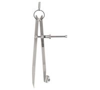 KS Tools 300.0411 Compas porte crayon acier carbone bruni Pointe trempée Longueur 200 mm Ouverture 200 mm