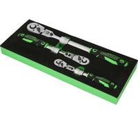 KS Tools 512.0103 COMPETITION Teleskop-Ratschen-Satz,3-tlg Jeu de clés à douille 512.0103