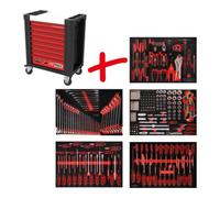 KS Tools Composition pour servante d’atelier Performanceplus P10 avec 262 outils pour 5 tiroirs KS Tools Quantité:1