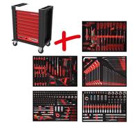 KS TOOLS Composition pour servante d’atelier Performanceplus P10 avec 299 out...