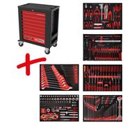 KS TOOLS Composition pour servante d’atelier Performanceplus P15 avec 284 out...