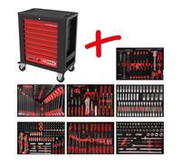 KS Tools Composition pour servante d’atelier Performanceplus P15 avec 403 outils pour 7 tiroirs KS Tools Quantité:1