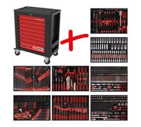 KS Tools Composition pour servante d’atelier Performanceplus P15 avec 536 outils pour 8 tiroirs KS Tools Quantité:1