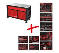 KS Tools Composition pour servante d’atelier Performanceplus P45 avec 706 outils pour 7 tiroirs KS Tools Quantité:1