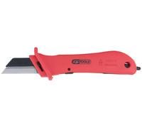 KS TOOLS Couteau à dénuder avec revêtement isolant et lame interchangeable, 189 mm ( 117.1148 )