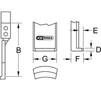KS Tools crochet d'extraction,500mm, 645.0254