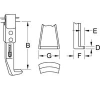 KS Tools Griffes longues pour extracteur, 300 mm, Ø 4 mm Quantité:1
