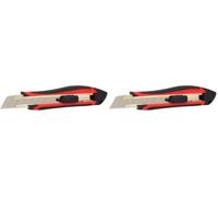 KS TOOLS Cutter Universel à Lame Sécable - Magasin de 6 Lames - 25 mm (Lot de 2)
