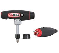 KS TOOLS Destornillador con carraca y mango en T orientable
