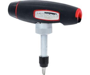KS TOOLS Destornillador con carraca y mango en T orientable