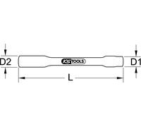 KS Tools Douille 1/2" avec revêtement isolant, XL, 19 mm, 255 mm Quantité:1
