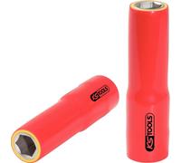 KS TOOLS Douille 1/2" avec revêtement isolant, longue, 10 mm