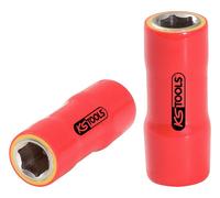 KS TOOLS Douille 1/4" avec revêtement isolant, 10 mm