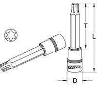 KS TOOLS Douille à embout 1/2" pour vis RIBE M8, 240 mm - 911.1994