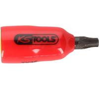 KS TOOLS douille à embout 1/4" avec isolation protectrice pour vis Torx, T8