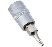 KS TOOLS douille à embout 1/4", cinq étoiles avec trou frontal, TS10 911.1701