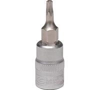 KS Tools Douille à embout 1/4" TS25 911.1704 cinq étoiles avec trou frontal