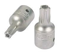 KS TOOLS douille à embout 1/4", cinq étoiles avec trou frontal, TS8 917.1578