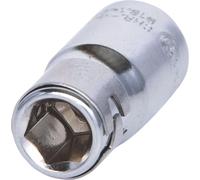 KS TOOLS Douille d'adaptation 1/4" CHROMEplus pour embouts 1/4" avec bague de serrage - 918.1422