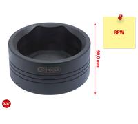 KS TOOLS Douille ovale pour capuchon de moyeu, 95mm ( 450.0207 )