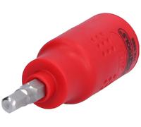 KS TOOLS Douille porte-embout à six pans creux isolée 3/8", 5 mm, longue...