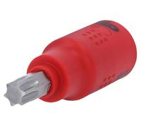 KS TOOLS Douille porte-embout Torx isolée 3/8", T50, 60 mm