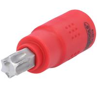 KS TOOLS Douille porte-embout Torx isolée 3/8", T55, 60 mm
