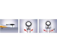 KS Tools DUO GEARplus clé mixte, fonction cliquet, 10mm, 503.5910