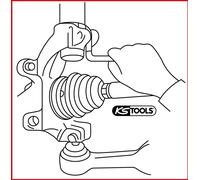 KS TOOLS Écarteur de bride pour la fixation de la jambe de suspension - 150.9407