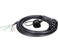 KS Tools Câble de charge efuturo KS Tools droit, connecteur à extrémité ouverte vers le type 2 pour le raccordement à une borne, triphase, jusqu’à 11 kW, 32 A, 400 V, mode 3, 5 mètres Quantité:1