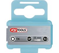 Boite de 5 embouts de vissage INOX TORX® 1/4' T15 - L.25 mm KSTOOLS - 9102315