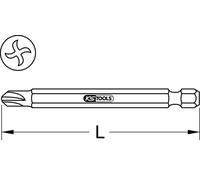 KS TOOLS Embout Torq-Set® 1/4" 75 mm #1 - 911.7804