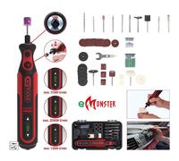 KS TOOLS eMONSTER ensemble d'outils multifonctions sans fil avec 50 accessoires ( 515.3990 )