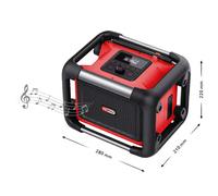 KS TOOLS Enceinte de chantier secteur et 18V solo - 100172F