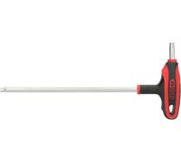 KS Tools ERGOTORQUE+ Clé mâle coudée à poignée en T TX avec alésage, TB45, 151.8128