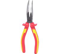 KS Tools ERGOTORQUE VDE Pince à bec plat, courbée, 210mm