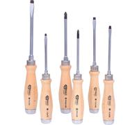KS TOOLS ERGOTORQUE WOODmax Jeu de tournevis à frapper 6 pces - 300.1050