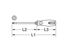 Ks Tools 159.1023 Tournevis Ergotorqueplus, Philipps Ph2 150 mm