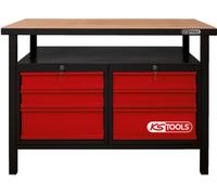 KS TOOLS Etabli avec 6 tiroirs H840xL1.200xP600 mm - 865.0004