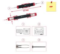 KS TOOLS Extracteur universel de cosses pour connecteur plat et cosses Faston 2,8-6,3mm ( 154.0011 )