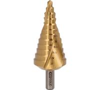 KS TOOLS Forets étagés HSS-TiN,Ø 6-37mm, 12 etages