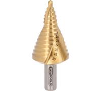 KS TOOLS Forets étagés HSS-TiN extra-courts,Ø 4-30mm, 14 etages