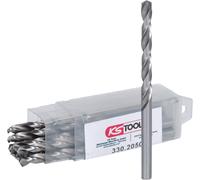 KS Tools 330.2050 Lot de 10 Forets HSS-G meulés 5 mm