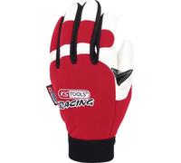KS TOOLS Gants de mécanicien en cuir, amortisseur de vibrations, 10