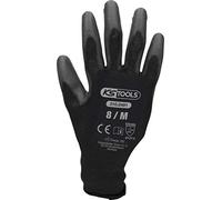 KS TOOLS Gants en microfibre-noir, 8, 12 paires 310.0491