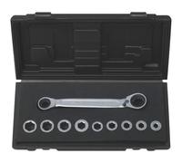 KS TOOLS GEARplus Jeu de clés mixtes à cliquet réversibles 10 pces 503