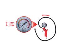 KS TOOLS Comprobador de inflado de ruedas 0-12bar Couleur