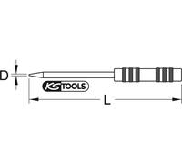 KS TOOLS Hartmetall-Anreißnadel 170 mm - 300.2135